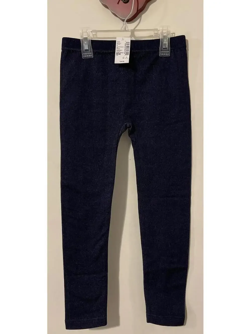 The Childrens Place Girls Medium 7/8 Blue Lined Pull-On Leggings NWT! A4890